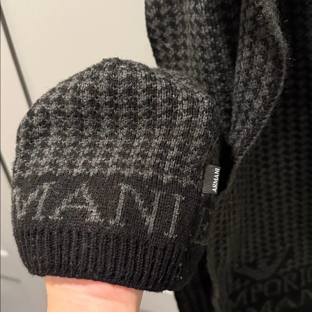 Emporio Armani Dark Gray kids Scarf and hat